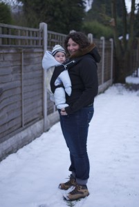 winter babywearing
