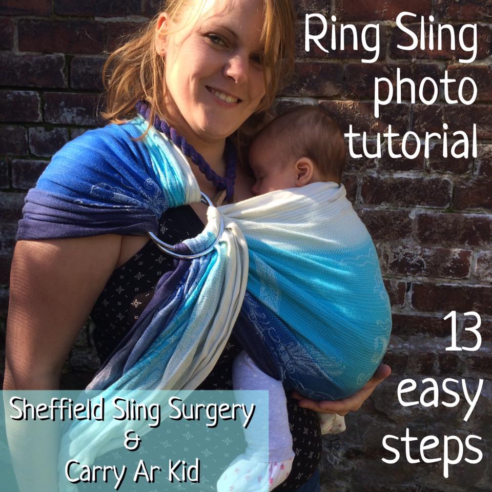 how to carry a newborn in a ring sling